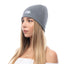 Main Logo Embroidery Beanie Grey